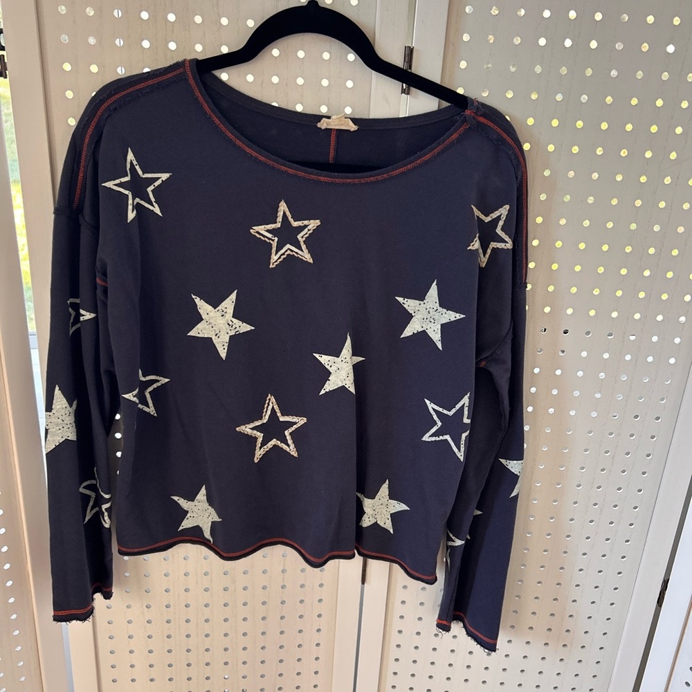 Hem & Thread Navy Star Patterned Jersey